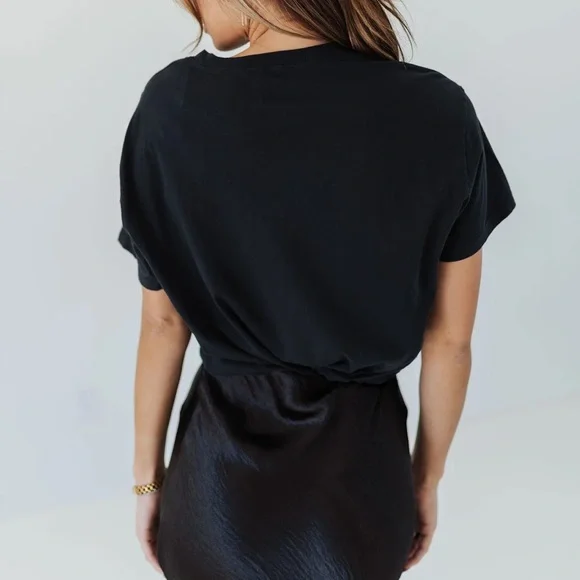 Show Me Your MuMu The Travis Tee Shirt Black Club De Champagne Medium NWT NEW - Picture 3 of 5